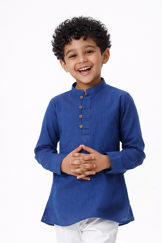 Modern Boys Breeze Cotton Kurta (Blue)